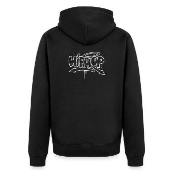 Graffiti Hip Hop - Veste à capuche bio Premium Unisexe - noir - Dos - Nico (187cm)