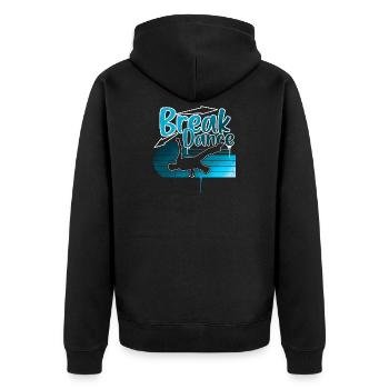 Breakdance - Veste à capuche bio Premium Unisexe - noir - Dos - Nico (187cm)