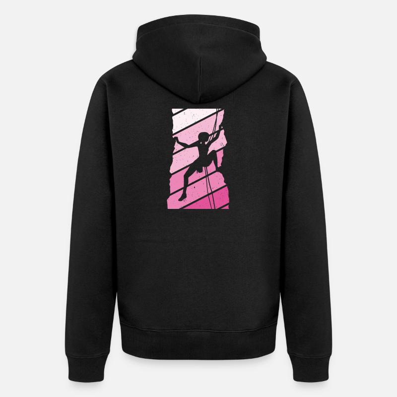 Escalade Grimpeur - Veste à capuche bio Premium Unisexe - noir