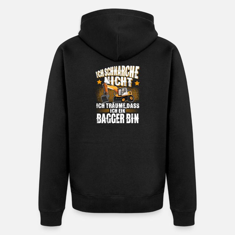 Bagger - Unisex Premium Bio Zip Hoodie - Schwarz