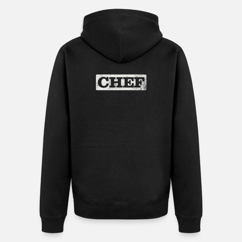 Chef cuisinier Hobby Chef - Veste à capuche bio Premium Unisexe - noir