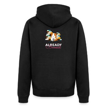 Already Booked Ein Super Süßes Meerschweinchen - Unisex Premium Bio Zip Hoodie - Schwarz - Hinten - Nico (187cm)