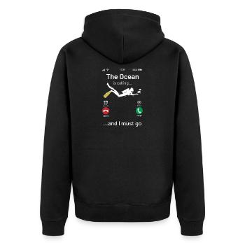 Plongeurs - Veste à capuche bio Premium Unisexe - noir - Dos - Nico (187cm)