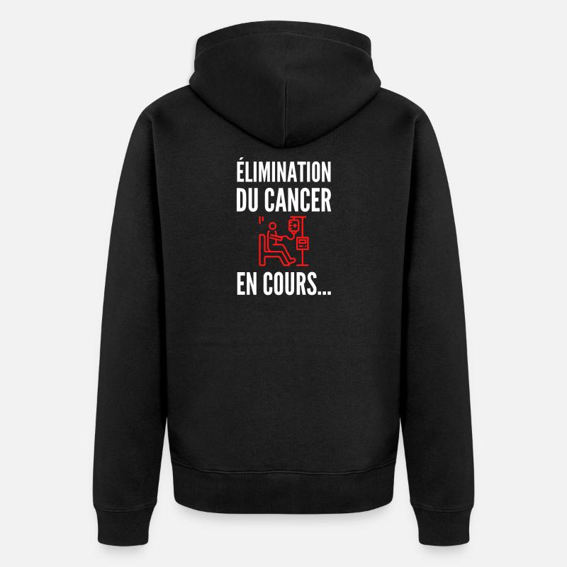 Élimination en cours – Avancer, simplement - Veste à capuche bio Premium Unisexe - noir