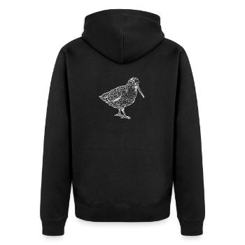 La neige de la forêt - Veste à capuche bio Premium Unisexe - noir - Dos - Nico (187cm)