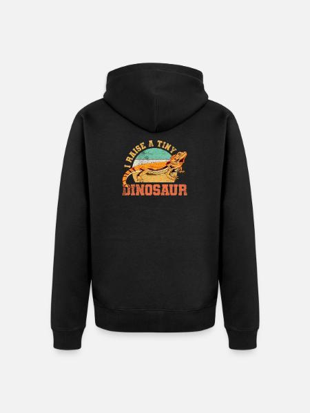 Skäggagam ödla reptil vintage - Ekologisk premiumluvjack unisex - svart