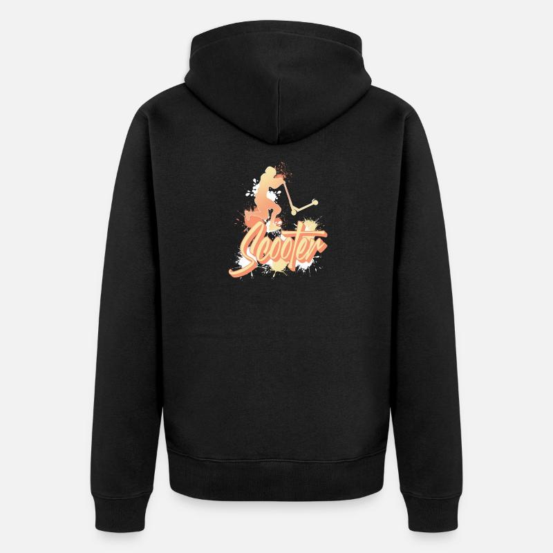 Scooter Tretroller E-Scooter - Veste à capuche bio Premium Unisexe - noir