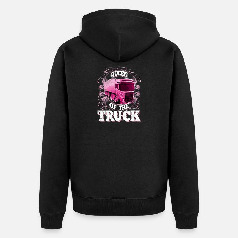 camionneuse - Veste à capuche bio Premium Unisexe - noir
