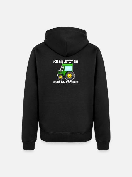 Kindergarten Kindergartenkind - Unisex Premium Bio Zip Hoodie - Schwarz