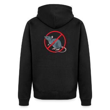 Schädlingsbekämpfung Kammerjäger - Unisex Premium Bio Zip Hoodie - Schwarz - Hinten - Nico (187cm)