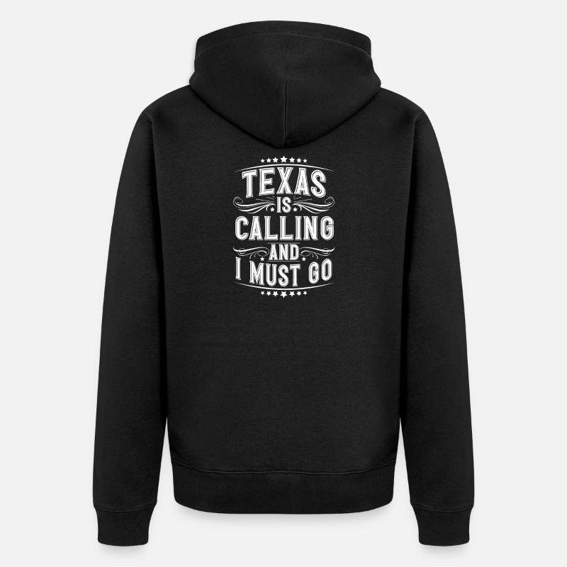 Texas - Veste à capuche bio Premium Unisexe - noir