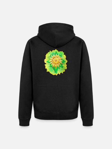 SeelenBlume - Sonja Ariel von Staden - Unisex Premium Organic Zip Hoodie - black