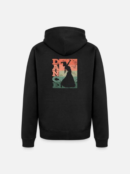 Flamenco Dancer Dance Flamenco Dress - Unisex Premium Organic Zip Hoodie - black