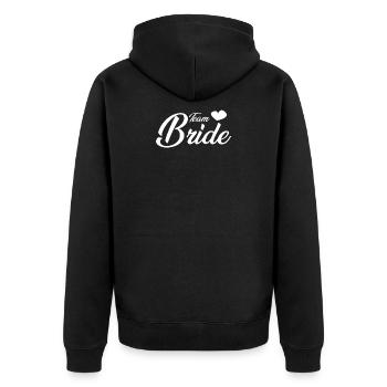 Équipe Bride - Veste à capuche bio Premium Unisexe - noir - Dos - Nico (187cm)