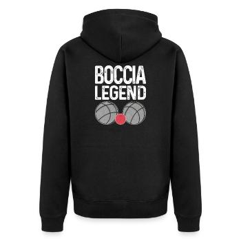Joueur de boccia Boccia Legend Balls Boccia - Veste à capuche bio Premium Unisexe - noir - Dos - Nico (187cm)