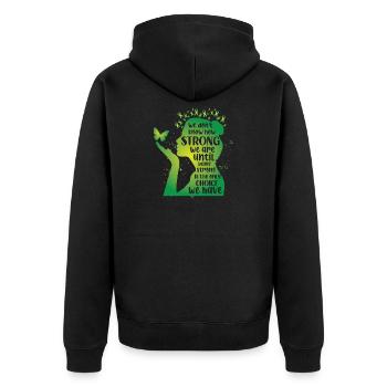 Santé mentale dont nous ne savons pas à quel point la force - Veste à capuche bio Premium Unisexe - noir - Dos - Nico (187cm)