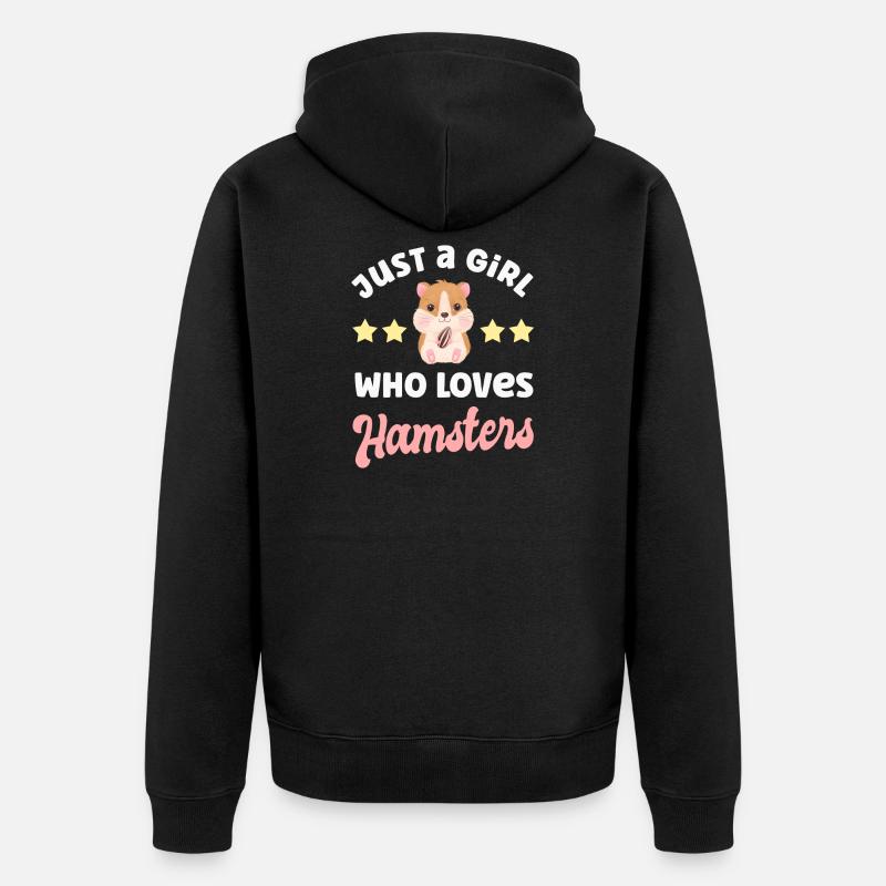 Hamster - Veste à capuche bio Premium Unisexe - noir