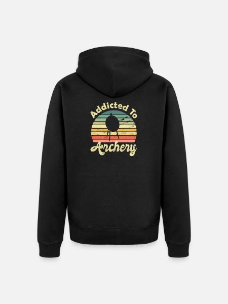 Archery Archery Archer Archer - Unisex Premium Organic Zip Hoodie - black