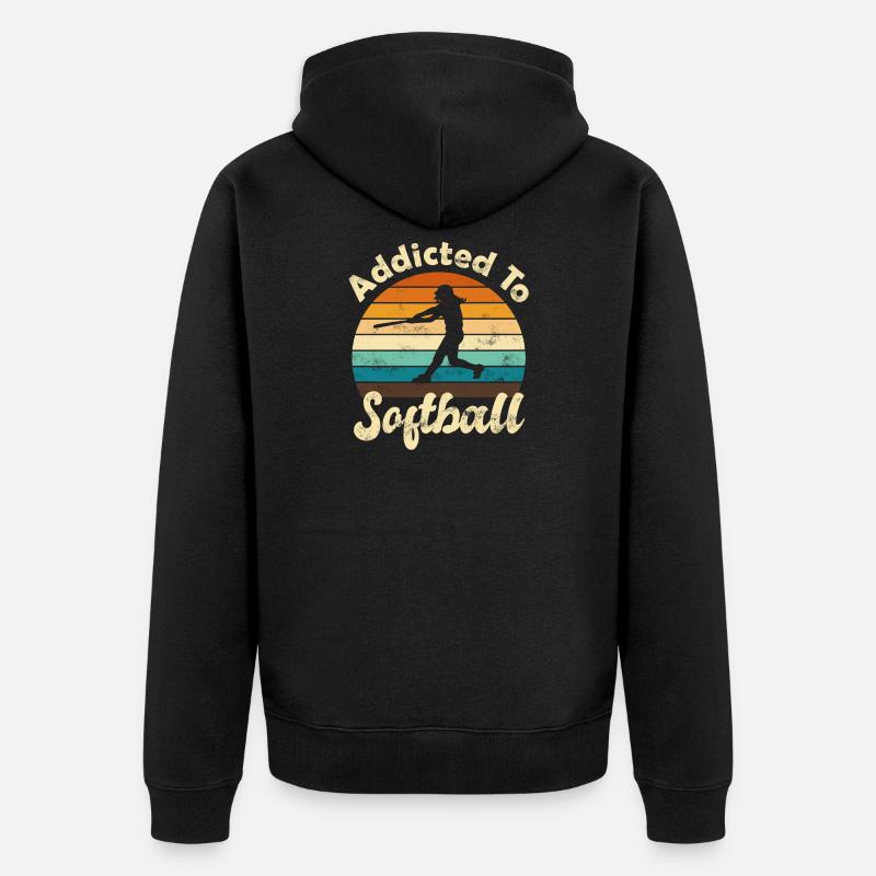 Softball - Veste à capuche bio Premium Unisexe - noir