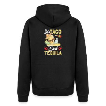 Taco À propos de Tequila Taco Tuesday - Veste à capuche bio Premium Unisexe - noir - Dos - Nico (187cm)