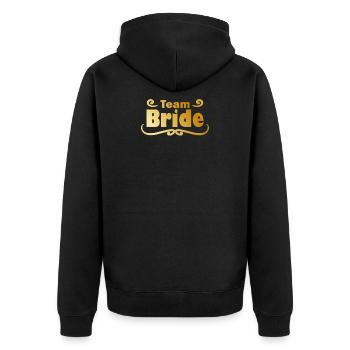 Team Bride en or - Veste à capuche bio Premium Unisexe - noir - Dos - Nico (187cm)