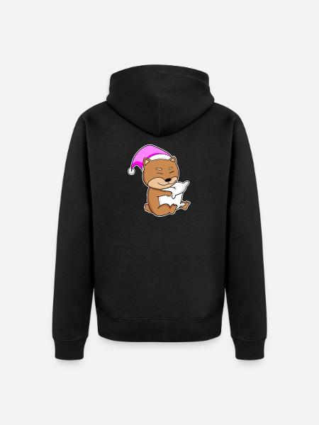Dog dog breed Shiba Inu - Unisex Premium Organic Zip Hoodie - black