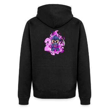 2. Geburtstag Mädchen 2 Jahre alt Ninja - Unisex Premium Bio Zip Hoodie - Schwarz - Hinten - Nico (187cm)
