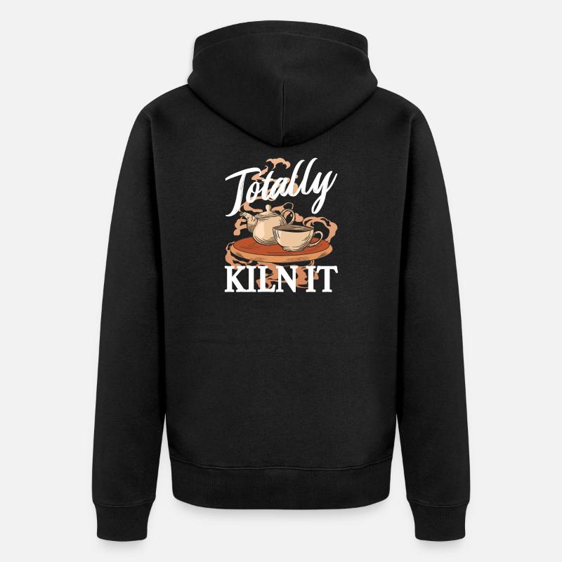 Céramiste - Totally kiln it - Veste à capuche bio Premium Unisexe - noir