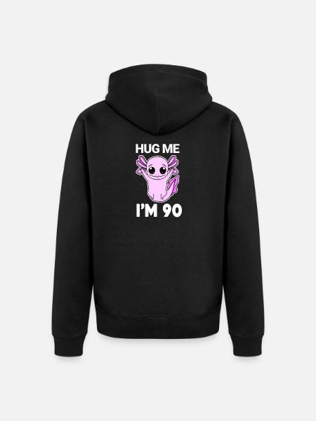 90 ans - 90 ans - Embrace - Veste à capuche bio Premium Unisexe - noir