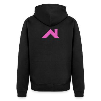 Toit de la maison - Veste à capuche bio Premium Unisexe - noir - Dos - Nico (187cm)
