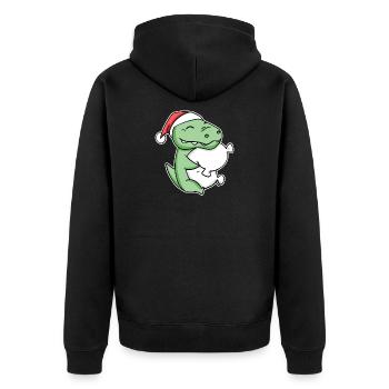 Crocodile Noël Sommeil Sommeil Sommeil Sommeil - Veste à capuche bio Premium Unisexe - noir - Dos - Nico (187cm)