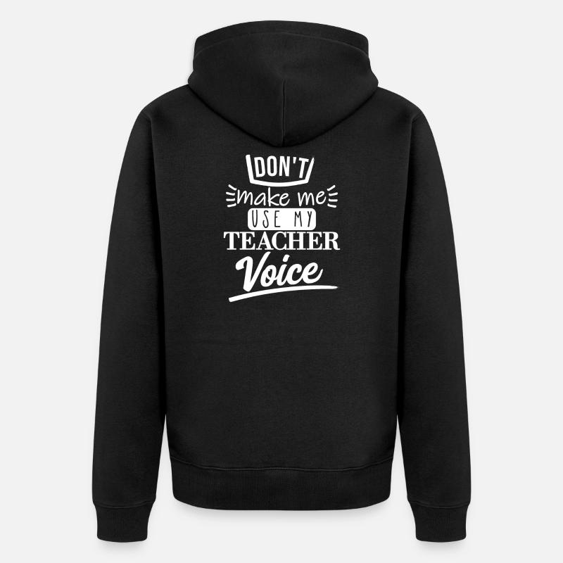 Ne me faites pas l’utiliser (blanc) - Veste à capuche bio Premium Unisexe - noir