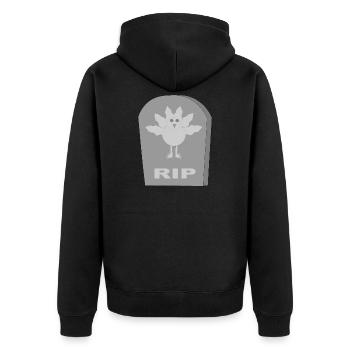 Alternative gothique mort Noël Turquie RIP - Veste à capuche bio Premium Unisexe - noir - Dos - Nico (187cm)