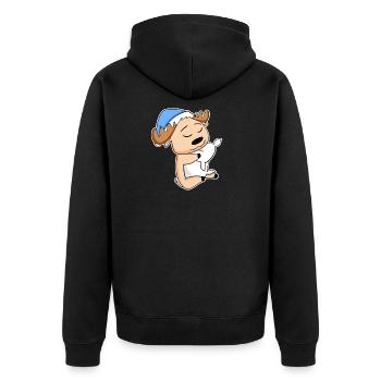 Élan - Veste à capuche bio Premium Unisexe - noir - Dos - Nico (187cm)