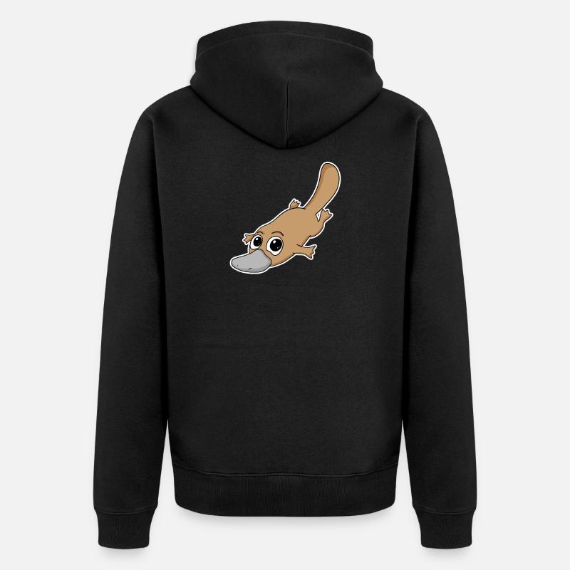 Ornithorynque - Veste à capuche bio Premium Unisexe - noir