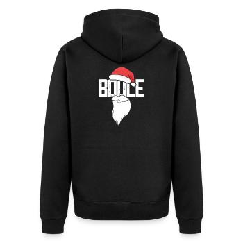 Boule Santa Tenue de pétanque pour Bouler pour boules - Veste à capuche bio Premium Unisexe - noir - Dos - Nico (187cm)