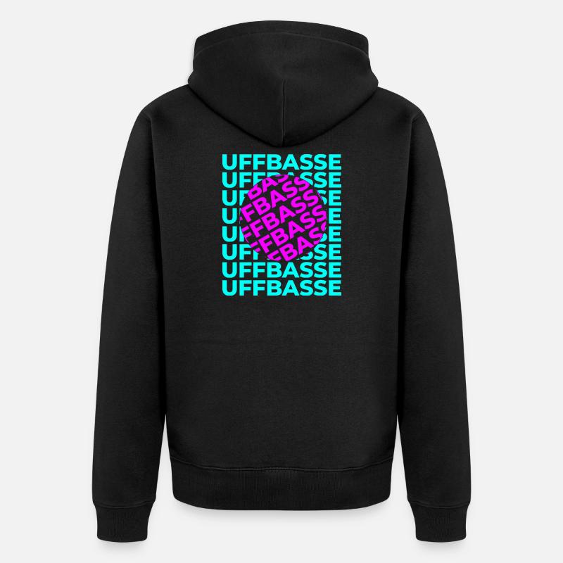 Uffbasse Design - Veste à capuche bio Premium Unisexe - noir