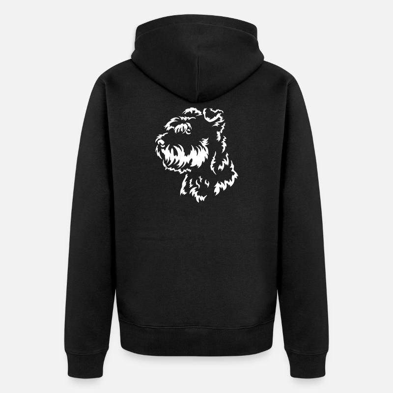 Schnauzer tête « Black Edition » - Veste à capuche bio Premium Unisexe - noir