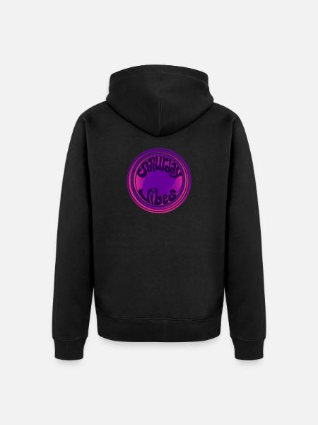 Saturday Vibes - Weekend - Party - Unisex Premium Organic Zip Hoodie - black