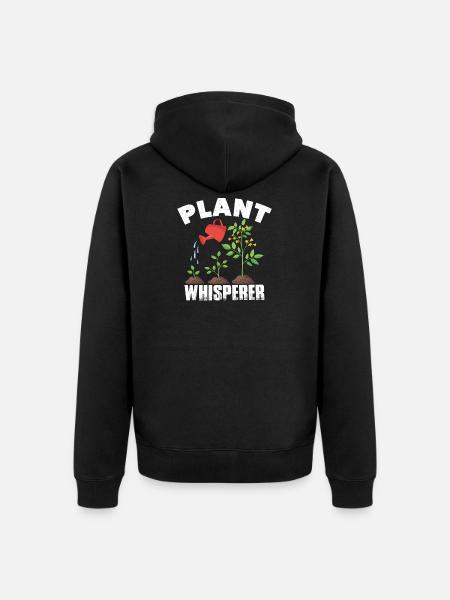 planter hvisker havegartner havearbejde havearbejde havearbejde - Premium økologisk unisex-hættejakke - sort