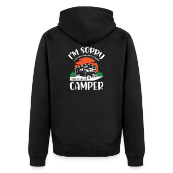 Life Camper Camping - Veste à capuche bio Premium Unisexe - noir - Dos - Nico (187cm)