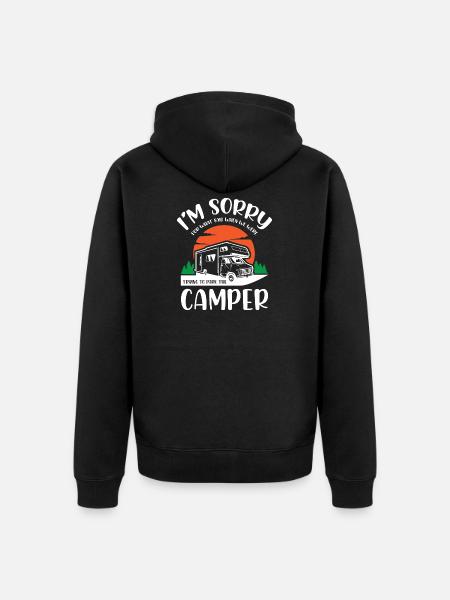 Life Camper Camping - Veste à capuche bio Premium Unisexe - noir