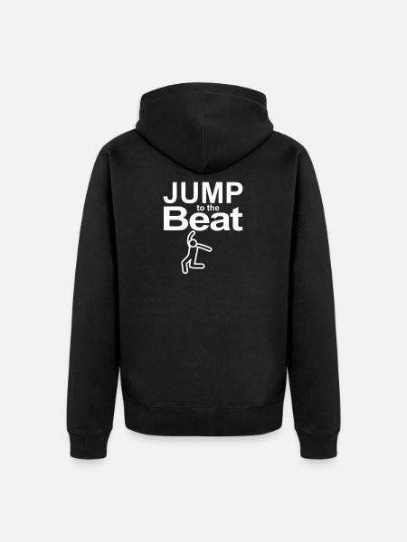Jump to the Beat - Unisex Premium Organic Zip Hoodie - black