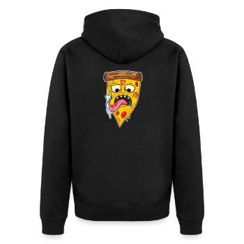 Monstre de pizza - Veste à capuche bio Premium Unisexe - noir - Dos - Nico (187cm)