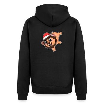 Noël Lion - Veste à capuche bio Premium Unisexe - noir - Dos - Nico (187cm)