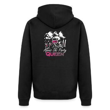 Skier après-ski bunny party pistensau - Veste à capuche bio Premium Unisexe - noir - Dos - Nico (187cm)