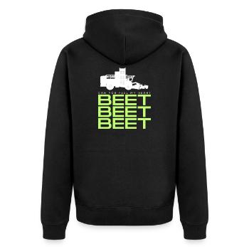 Récolteuse de betteraves T-shirt - Veste à capuche bio Premium Unisexe - noir - Dos - Nico (187cm)