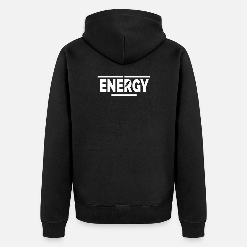 ÉNERGIE - Veste à capuche bio Premium Unisexe - noir