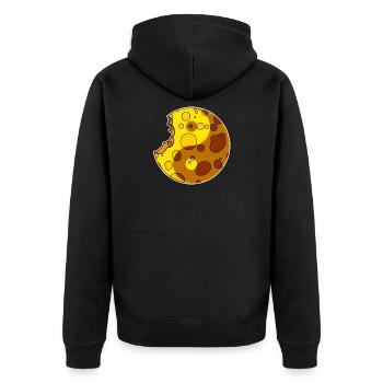 Fromage Yin Yang - Veste à capuche bio Premium Unisexe - noir - Dos - Nico (187cm)