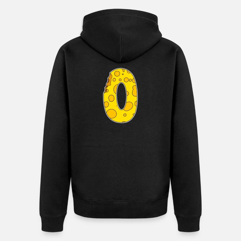 Numéro 0 - Zéro - Veste à capuche bio Premium Unisexe - noir